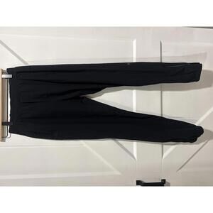 Lululemon Black Athletic Jogger Pants with Zipper & Reflective Detail